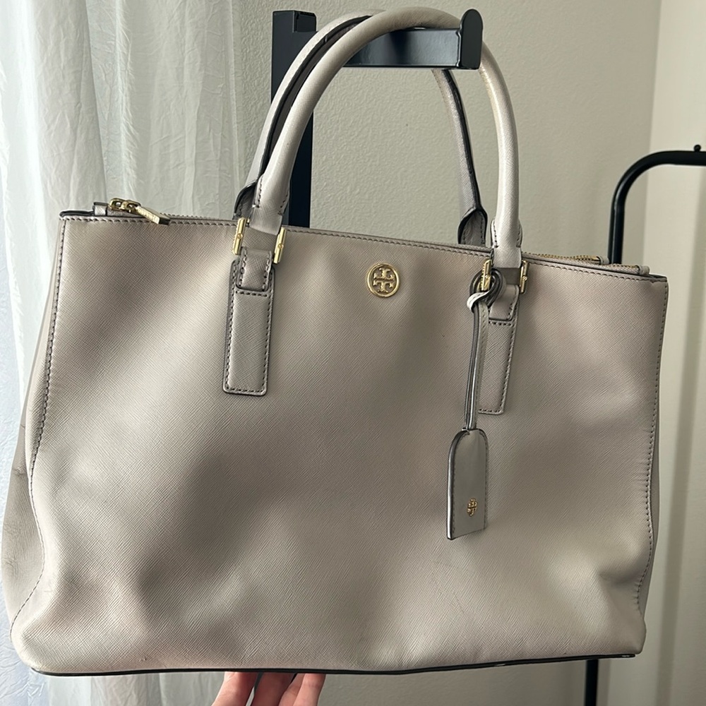 Tory Birch Robinson double zip purse